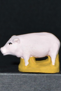 cochon 6 cm vue latérale